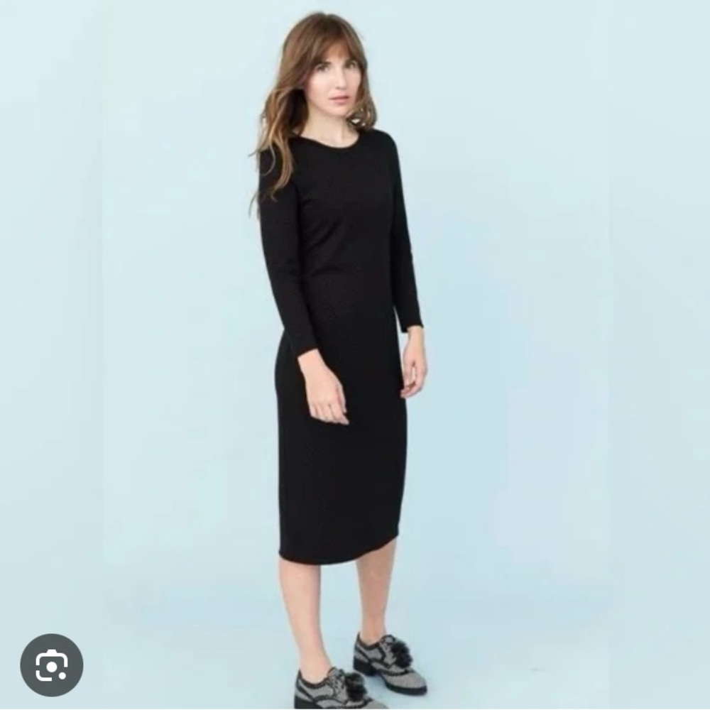 Elegant Black Long Sleeve Dress